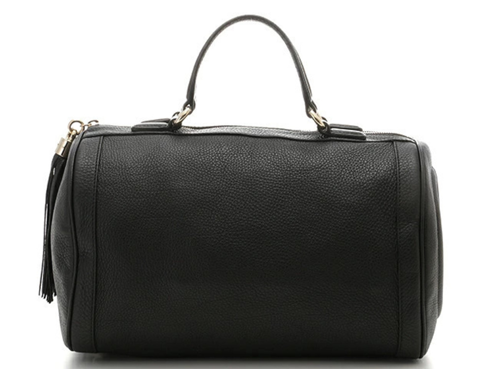 Gucci Boston Bag Embossed Black